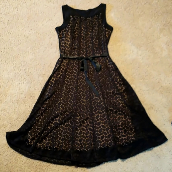 Perceptions Dresses & Skirts - Perceptions Black Floral Lace Fit & Flare Dress